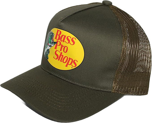 Bass Pro Shops Mesh Trucker Cap - Olive