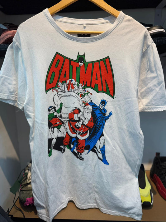 Batman x Santa White Tee